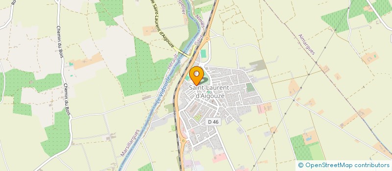 localisation de l'entreprise MADAME JUSTINE AUGER  SAINT-LAURENT-D'AIGOUZE