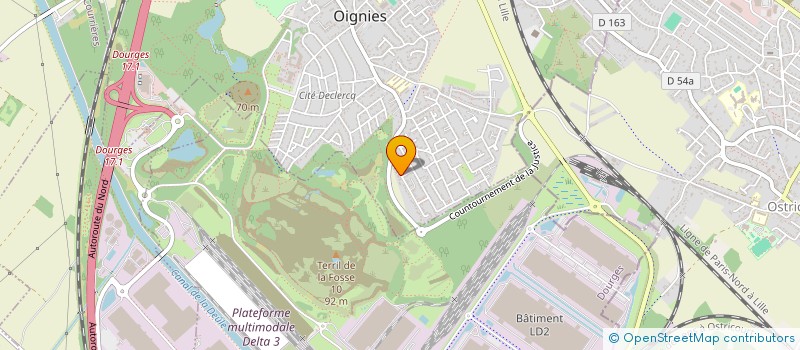 localisation de l'entreprise MADAME JUSTINE AUVERCHAIN  OIGNIES