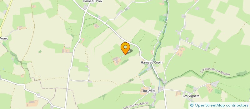 localisation de l'entreprise MADAME JUSTINE BACHELEY  GRANDCAMP-MAISY