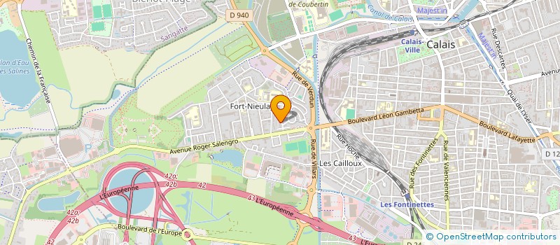 localisation de l'entreprise MADAME JUSTINE BAILLEUL  CALAIS