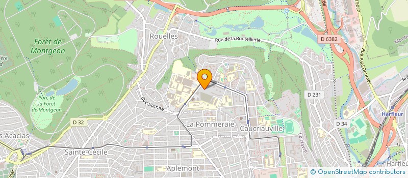 localisation de l'entreprise MADAME JUSTINE BAILLY  LE HAVRE