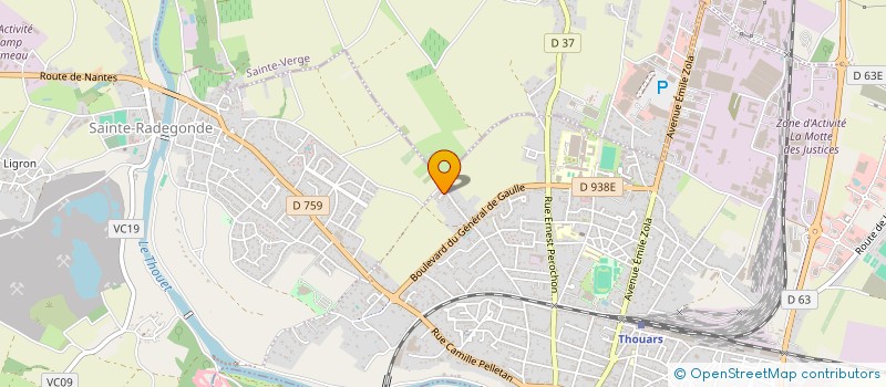 localisation de l'entreprise MADAME JUSTINE BALLARD  THOUARS