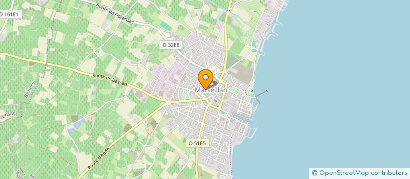 localisation de l'entreprise MADAME JUSTINE BALLEUX  MARSEILLAN