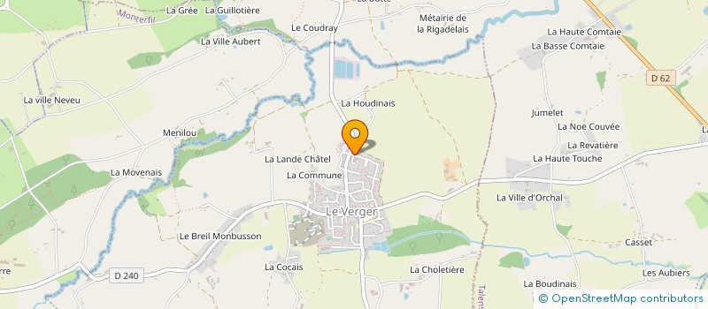 localisation de l'entreprise MADAME JUSTINE BANDON  LE VERGER