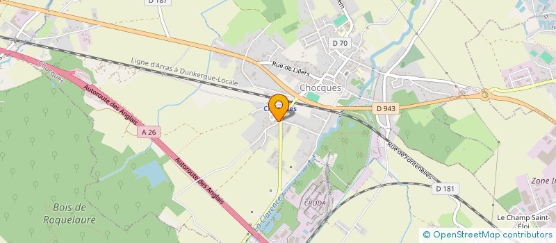 localisation de l'entreprise MADAME JUSTINE BARNAULT  CHOCQUES