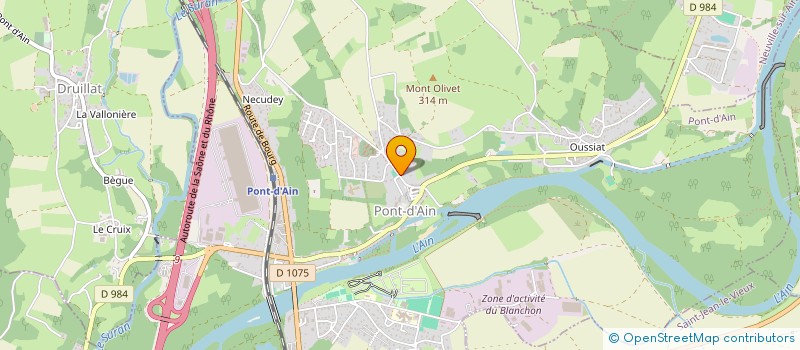 localisation de l'entreprise MADAME JUSTINE BAVEREL  PONT-D'AIN