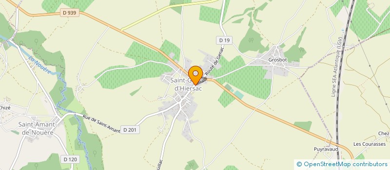 localisation de l'entreprise MADAME JUSTINE BEAU à SAINT-GENIS-D'HIERSAC