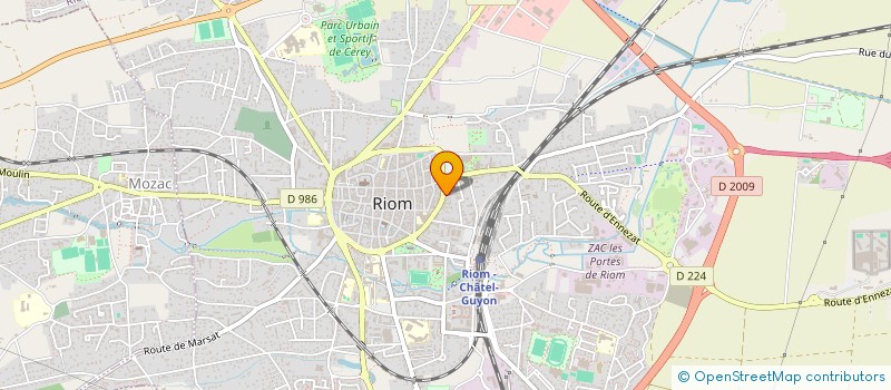 localisation de l'entreprise MADAME JUSTINE BEC AUVITY  RIOM