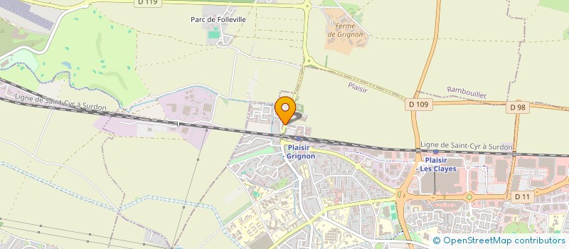 localisation de l'entreprise MADAME JUSTINE BEGIN  PLAISIR