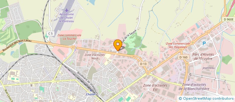 localisation de l'entreprise MADAME JUSTINE BEGOT à CHOLET