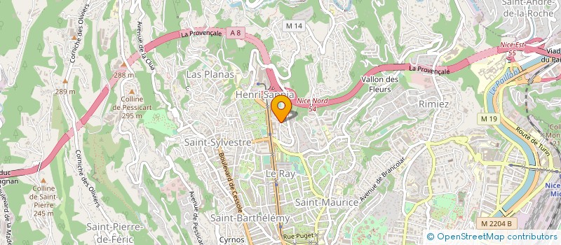 localisation de l'entreprise MADAME JUSTINE BELAIS  NICE