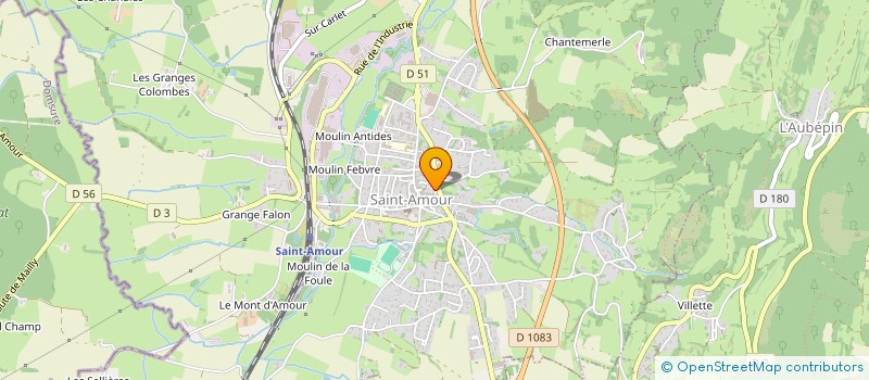 localisation de l'entreprise MADAME JUSTINE BELLANGER à SAINT-AMOUR