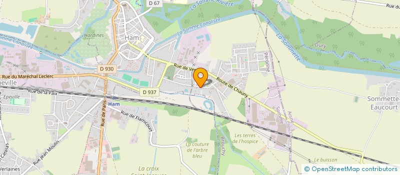 localisation de l'entreprise MADAME JUSTINE BELMANT  HAM