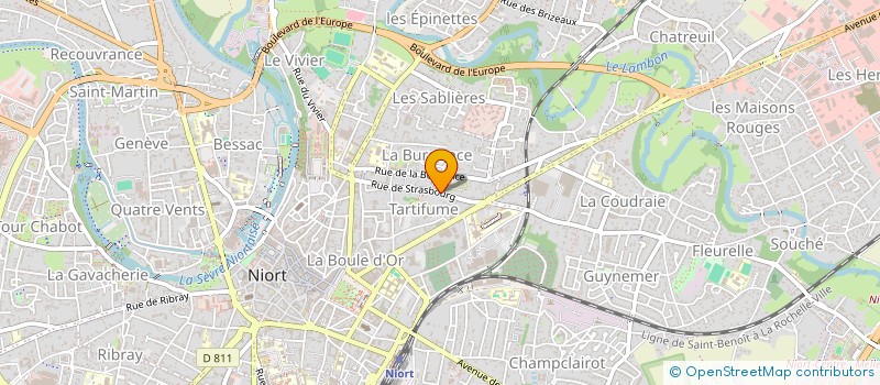 localisation de l'entreprise MADAME JUSTINE BEN ABDESSELEM  NIORT