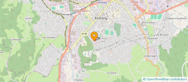 localisation de l'entreprise MADAME JUSTINE BERGER à FIRMINY