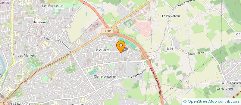 localisation de l'entreprise MADAME JUSTINE BERTHERE  LE MANS