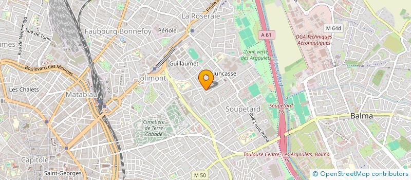 localisation de l'entreprise MADAME JUSTINE BESSET à TOULOUSE