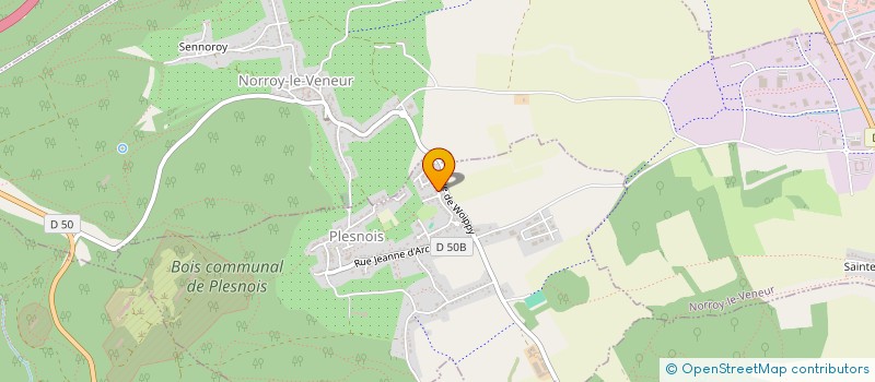 localisation de l'entreprise MADAME JUSTINE BETTING  NORROY-LE-VENEUR