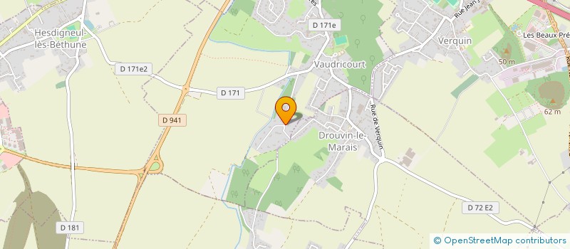 localisation de l'entreprise MADAME JUSTINE BEUN  VAUDRICOURT
