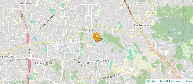 localisation de l'entreprise MADAME JUSTINE BIAUT  MARSEILLE