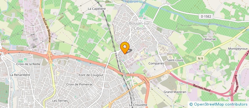 localisation de l'entreprise MADAME JUSTINE BILLAUD à BOUJAN-SUR-LIBRON