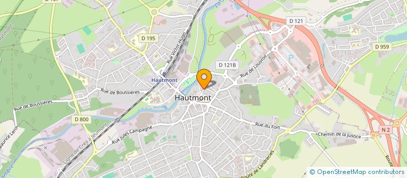 localisation de l'entreprise MADAME JUSTINE BILLOIR  HAUTMONT