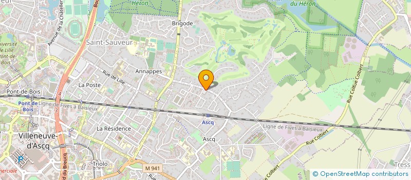 localisation de l'entreprise MADAME JUSTINE BLAMPAIN  VILLENEUVE-D'ASCQ