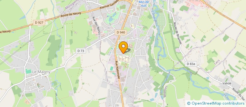 localisation de l'entreprise MADAME JUSTINE BLONDET  LA CHATRE