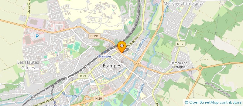 localisation de l'entreprise MADAME JUSTINE BOEFFARD  ETAMPES