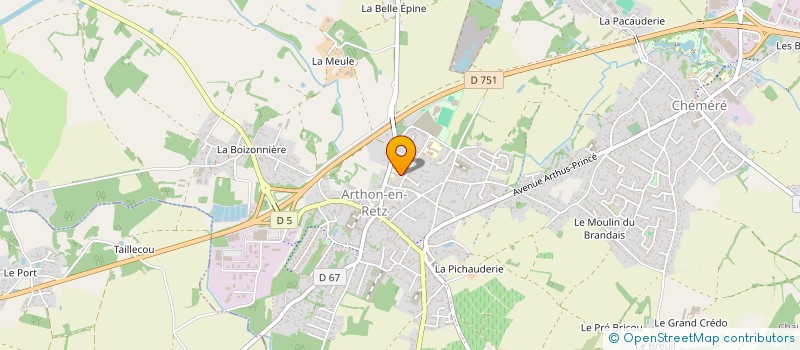 localisation de l'entreprise MADAME JUSTINE BONAMY  CHAUMES-EN-RETZ