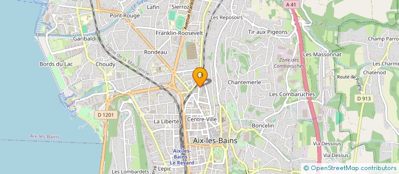 localisation de l'entreprise MADAME JUSTINE BONETTI à AIX-LES-BAINS