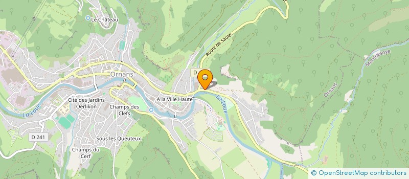 localisation de l'entreprise MADAME JUSTINE BONIN  ORNANS