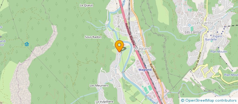 localisation de l'entreprise MADAME JUSTINE BONNAFOUS  MAGLAND