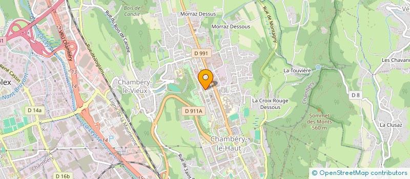 localisation de l'entreprise MADAME JUSTINE BONNIN  CHAMBERY