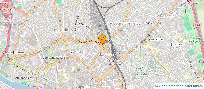 localisation de l'entreprise MADAME JUSTINE BONNIN à TOULOUSE