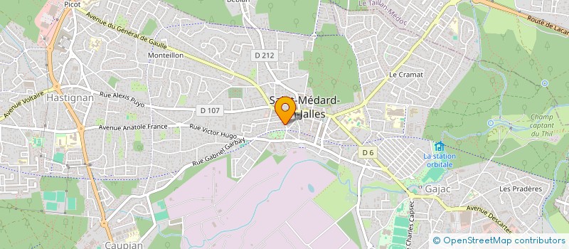 localisation de l'entreprise MADAME JUSTINE BORDES  SAINT-MEDARD-EN-JALLES