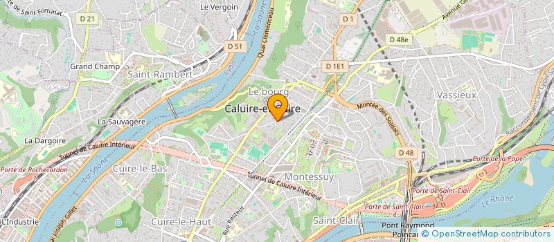 localisation de l'entreprise MADAME JUSTINE BOSSON  CALUIRE-ET-CUIRE