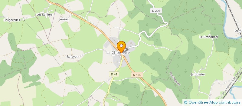 localisation de l'entreprise MADAME JUSTINE BOULET  LA CHOMETTE