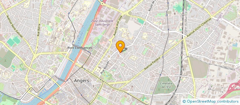 localisation de l'entreprise MADAME JUSTINE BOUMIER à ANGERS