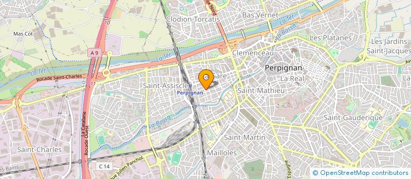 localisation de l'entreprise MADAME JUSTINE BOUSQUET  PERPIGNAN