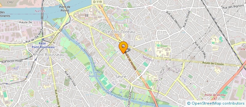 localisation de l'entreprise MADAME JUSTINE BOUYER à SAINT-SEBASTIEN-SUR-LOIRE