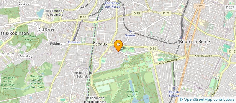 localisation de l'entreprise MADAME JUSTINE BOYER à SCEAUX