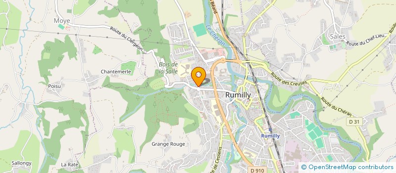 localisation de l'entreprise MADAME JUSTINE BRISSON  RUMILLY