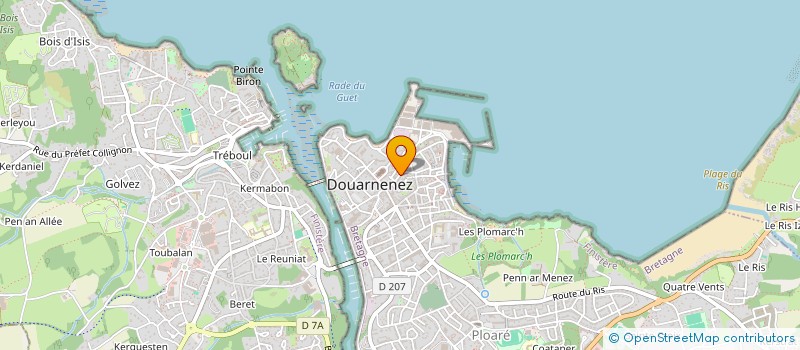 localisation de l'entreprise MADAME JUSTINE BROUDIN  DOUARNENEZ