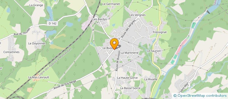 localisation de l'entreprise MADAME JUSTINE BRUN  SAINT-PRIEST-TAURION