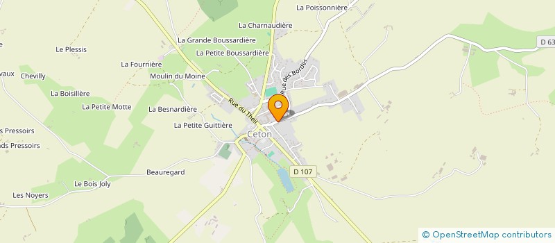localisation de l'entreprise MADAME JUSTINE BUAILLON à CETON