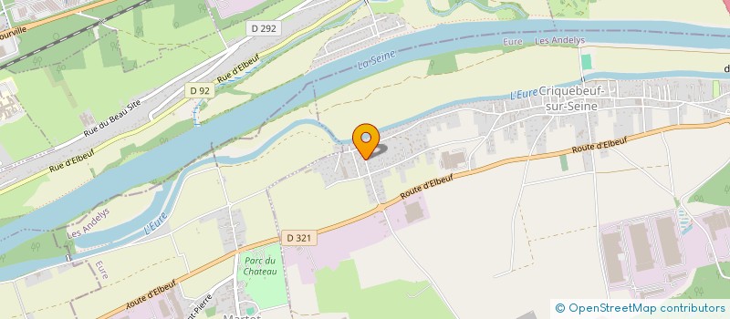 localisation de l'entreprise MADAME JUSTINE BUCAILLE  CRIQUEBEUF-SUR-SEINE