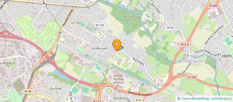 localisation de l'entreprise MADAME JUSTINE BURDESE  VILLENEUVE-D'ASCQ