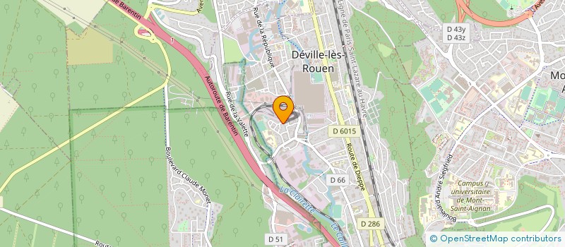 localisation de l'entreprise MADAME JUSTINE BURETTE  DEVILLE-LES-ROUEN