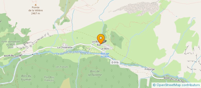 localisation de l'entreprise MADAME JUSTINE BURRET  CHAMPAGNY-EN-VANOISE